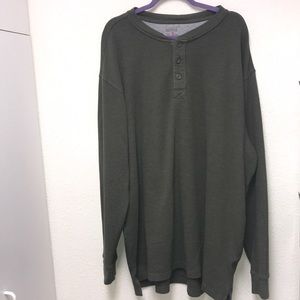 Red Head Brand Co. Men’s 2XLT Olive Green Long Sleeved Pullover Thermal Shirt
